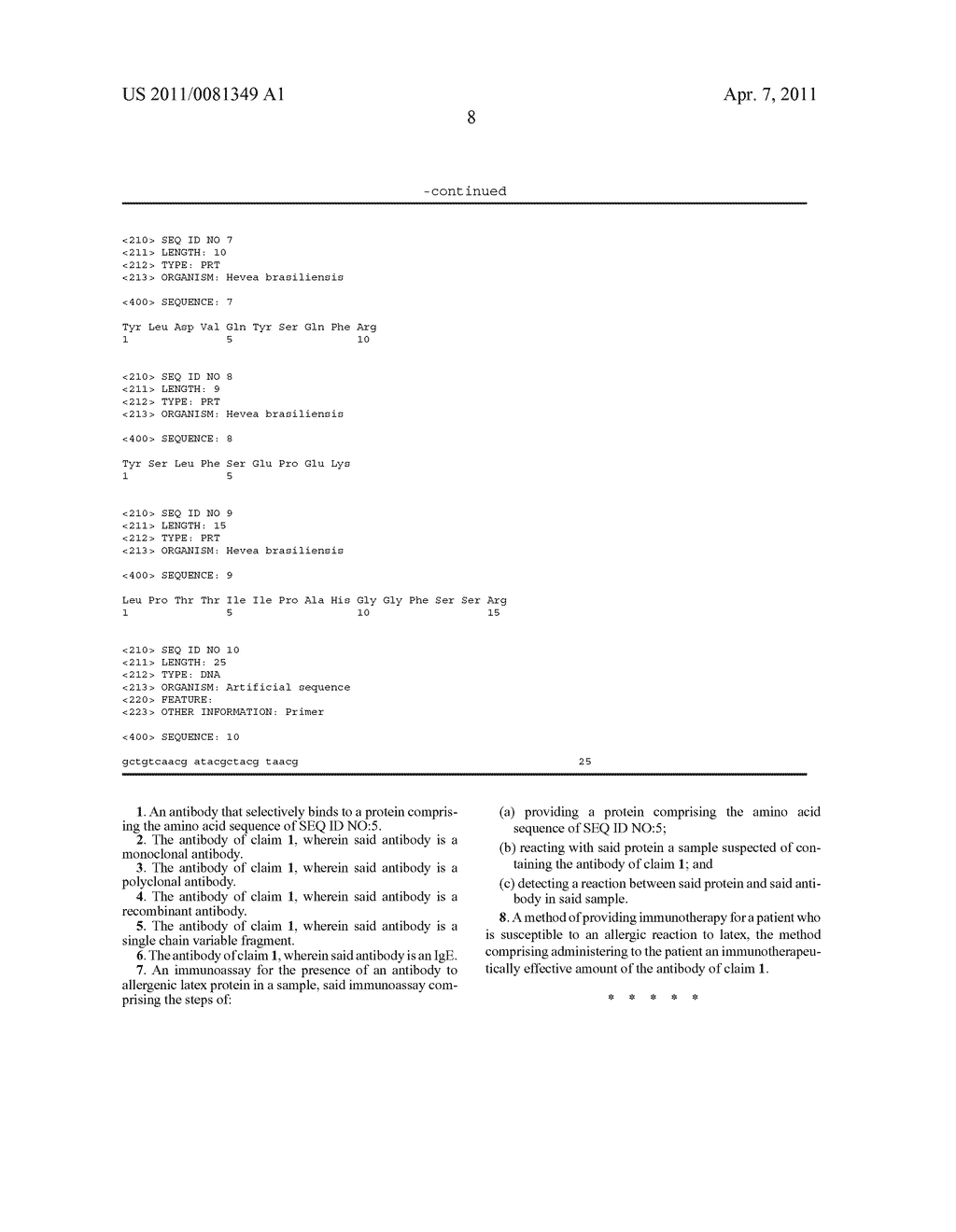 ALLERGENIC LATEX PROTEIN - diagram, schematic, and image 16