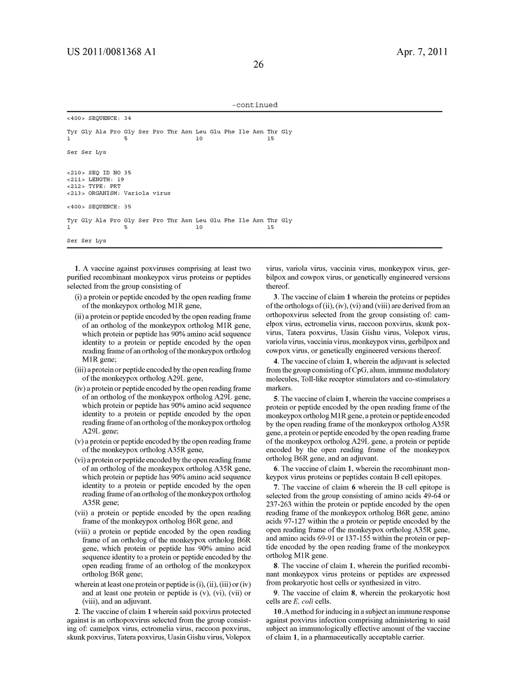 Protein vaccines against poxviruses - diagram, schematic, and image 44