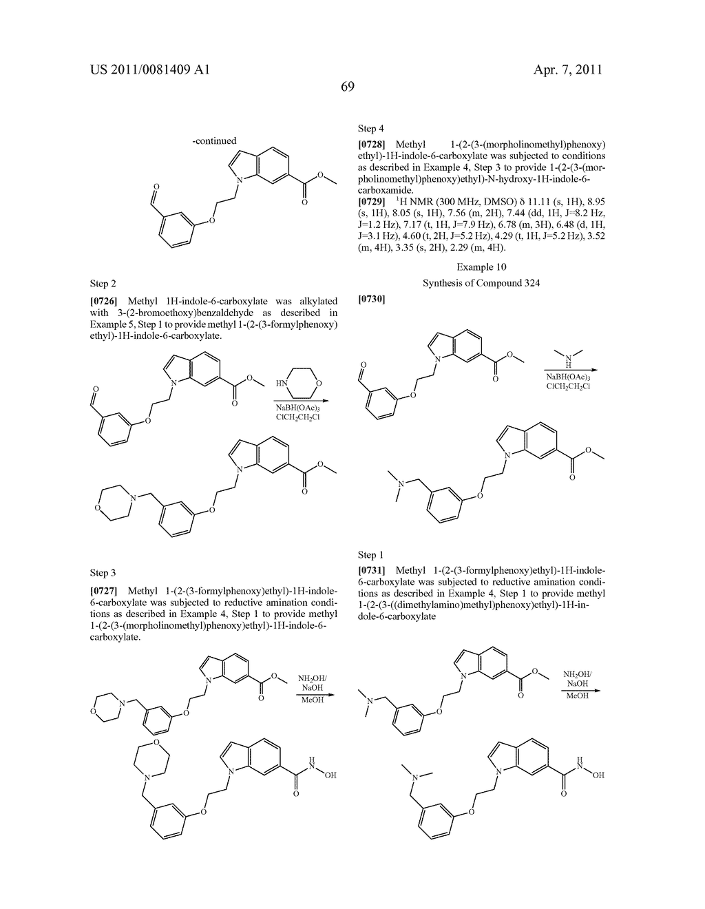 SELECTIVE INHIBITORS OF HISTONE DEACETYLASE - diagram, schematic, and image 74