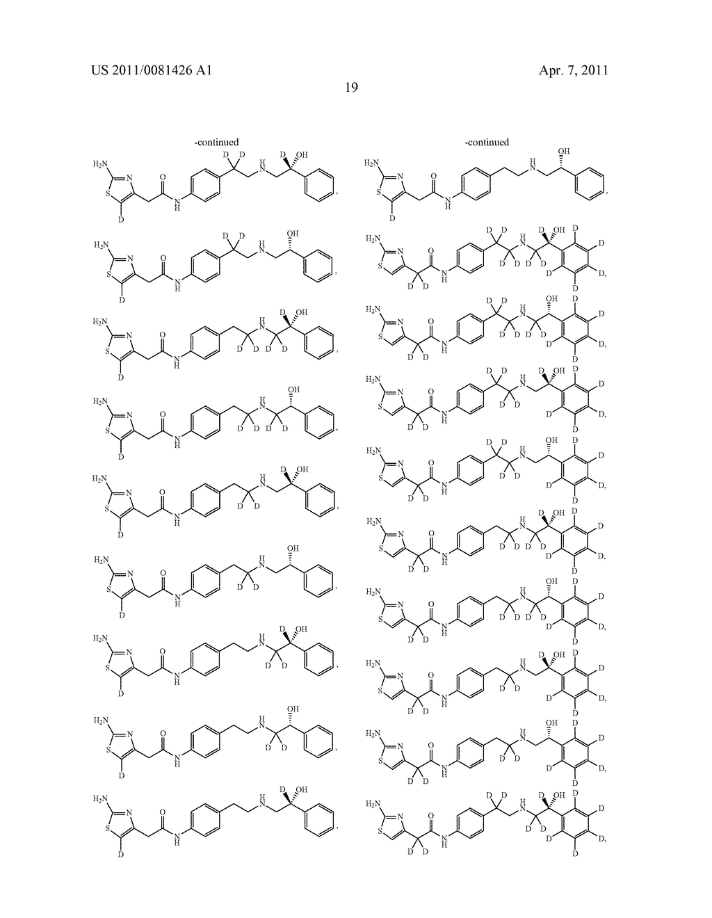 AMINOTHIAZOLE MODULATORS OF BETA-3-ADRENORECEPTOR - diagram, schematic, and image 20