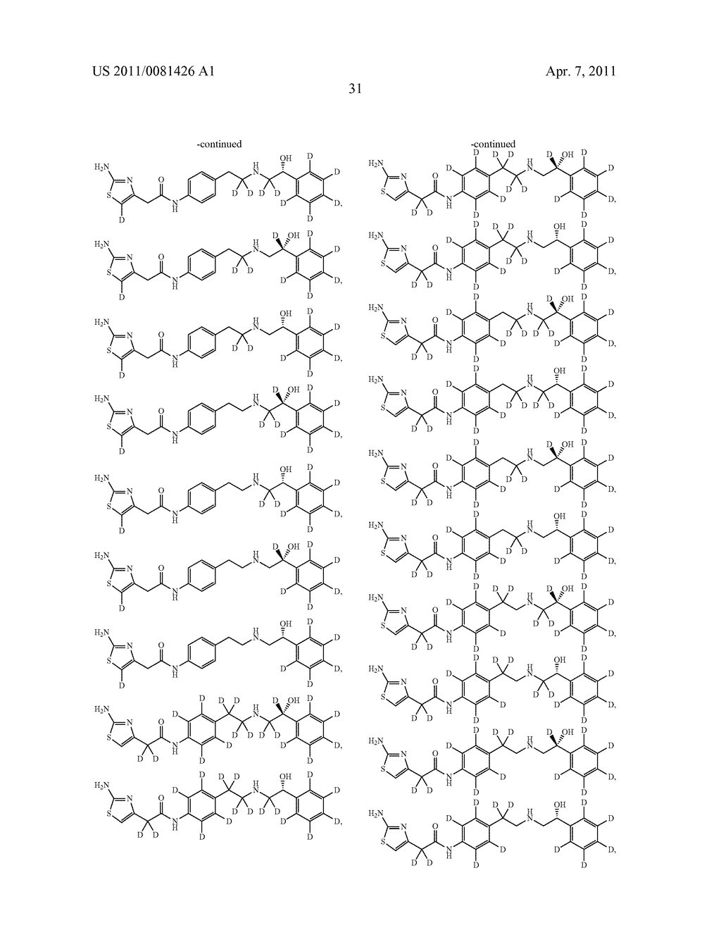 AMINOTHIAZOLE MODULATORS OF BETA-3-ADRENORECEPTOR - diagram, schematic, and image 32