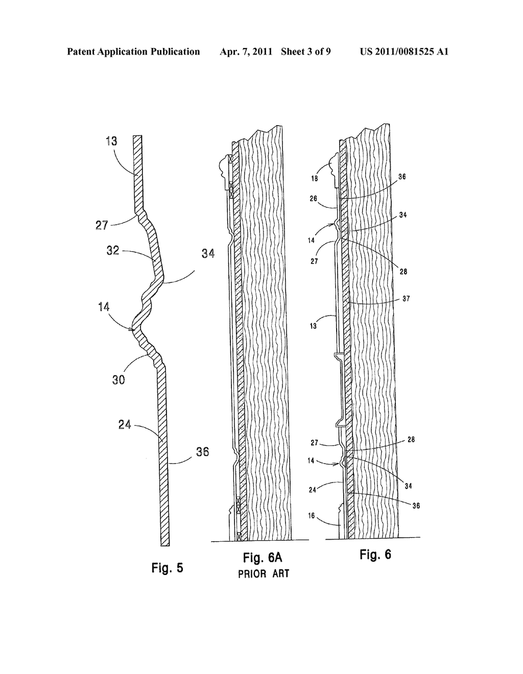 REVERSE MOLDED PLANT-ON PANEL COMPONENT, METHOD OF MANUFACTURE, AND METHOD OF DECORATING A DOOR THEREWITH - diagram, schematic, and image 04