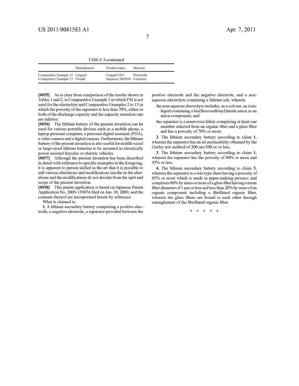 Lithium Secondary Battery Using Ionic Liquid - diagram, schematic, and image 08