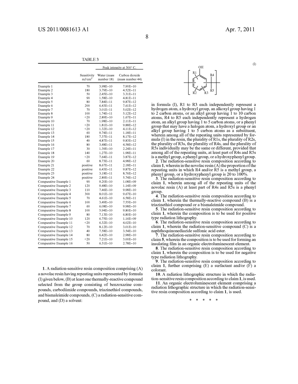 RADIATION-SENSITIVE RESIN COMPOSITION - diagram, schematic, and image 11