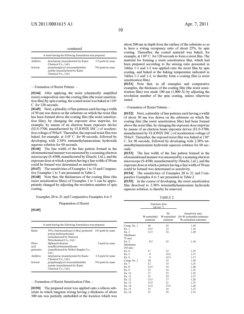 MATERIAL FOR FORMING RESIST SENSITIZATION FILM AND PRODUCTION METHOD OF SEMICONDUCTOR DEVICE - diagram, schematic, and image 23