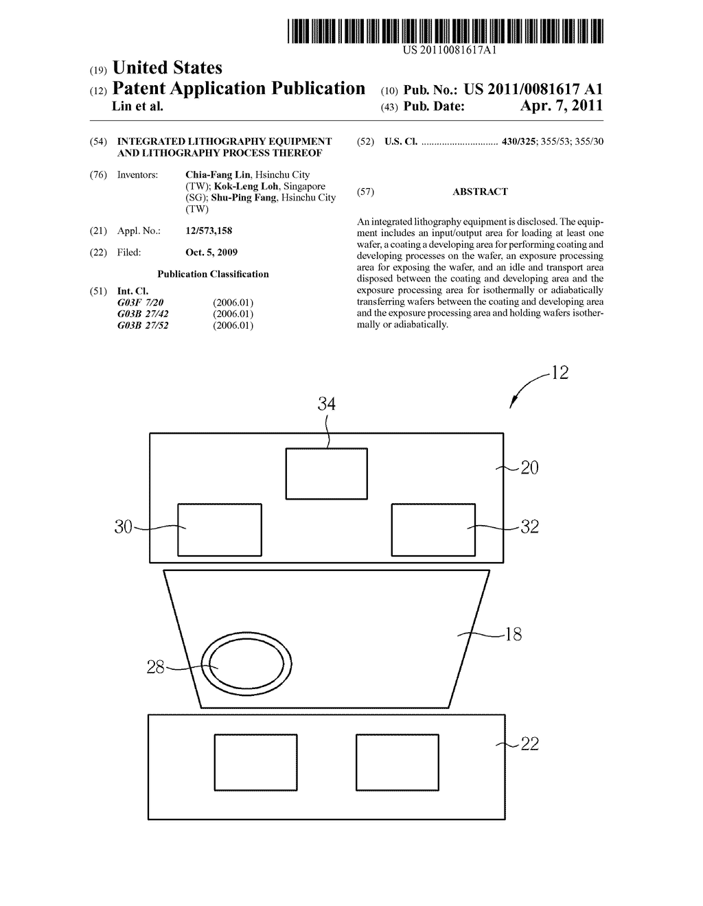 INTEGRATED LITHOGRAPHY EQUIPMENT AND LITHOGRAPHY PROCESS THEREOF - diagram, schematic, and image 01