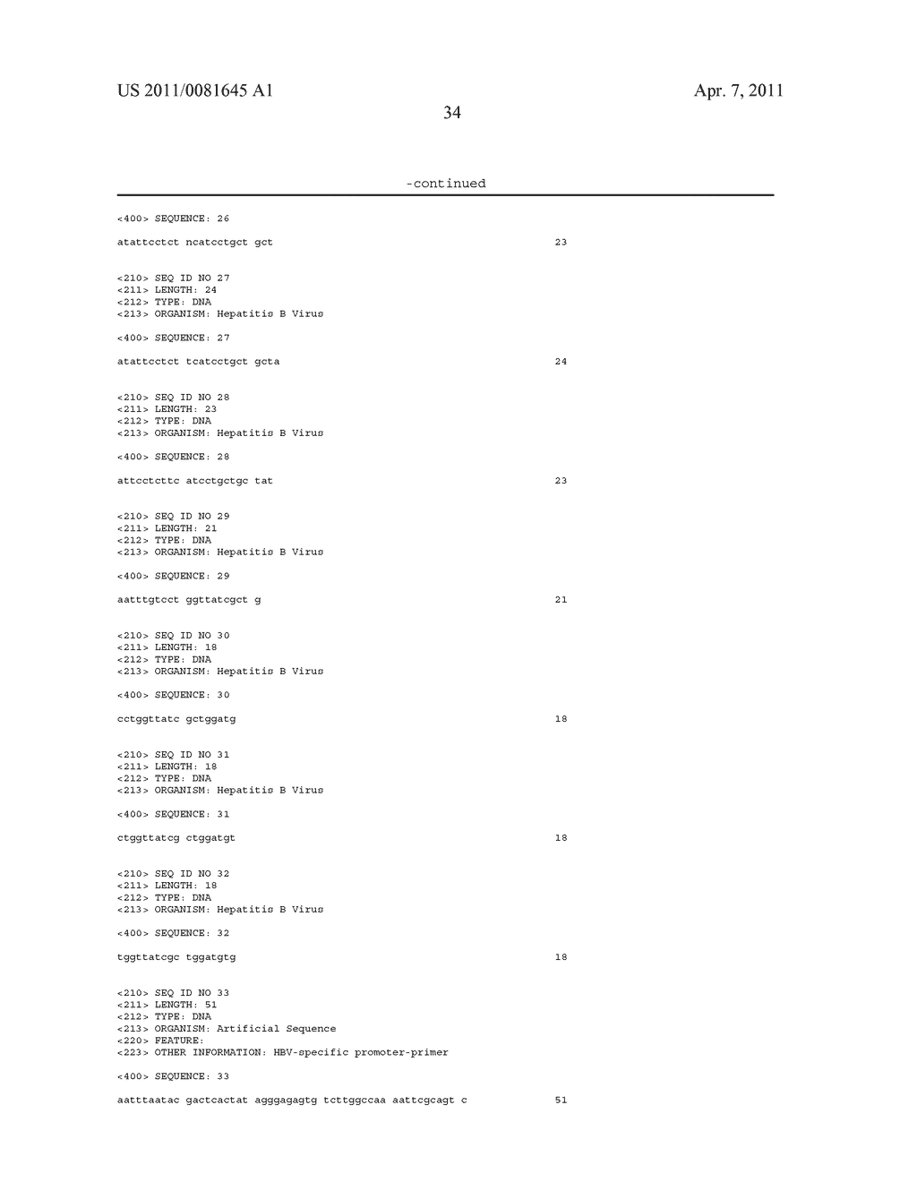 COMPOSITIONS AND METHODS FOR DETECTING HEPATITIS B VIRUS - diagram, schematic, and image 38