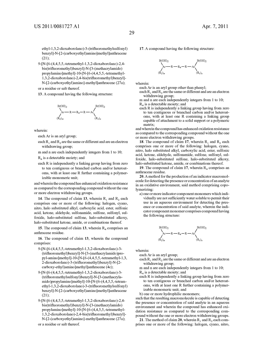 Oxidation Resistant Indicator Molecules - diagram, schematic, and image 39