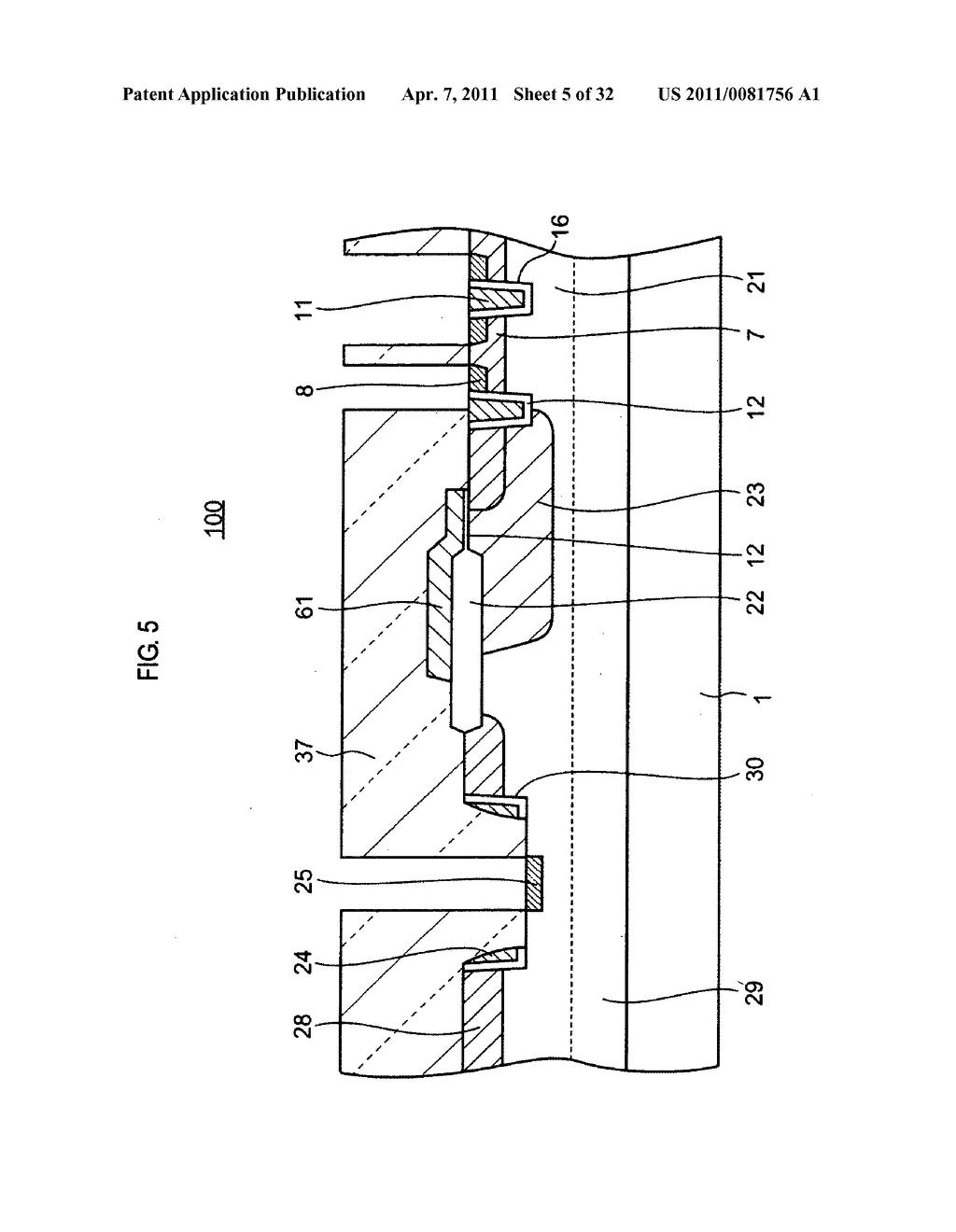 Semiconductor device having vertical mosfet and method of manufacturing the same - diagram, schematic, and image 06