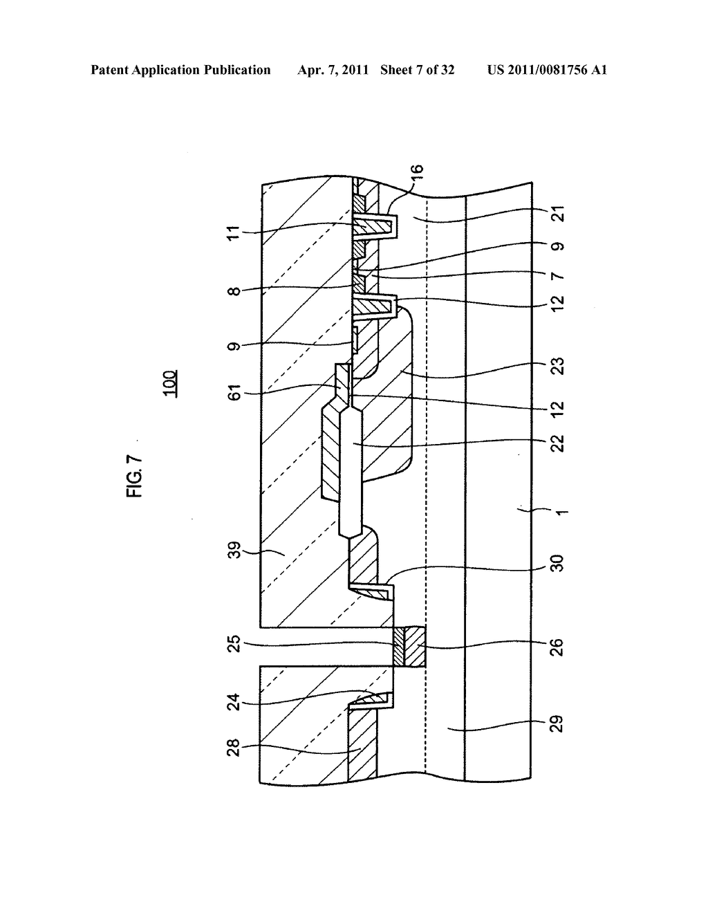 Semiconductor device having vertical mosfet and method of manufacturing the same - diagram, schematic, and image 08