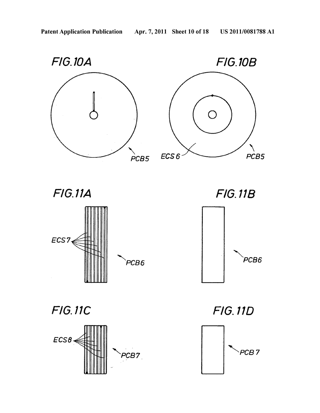 Multi-contact universally jointed power and/or signal connector devices constructed utilizing deformed printed circuit boards - diagram, schematic, and image 11