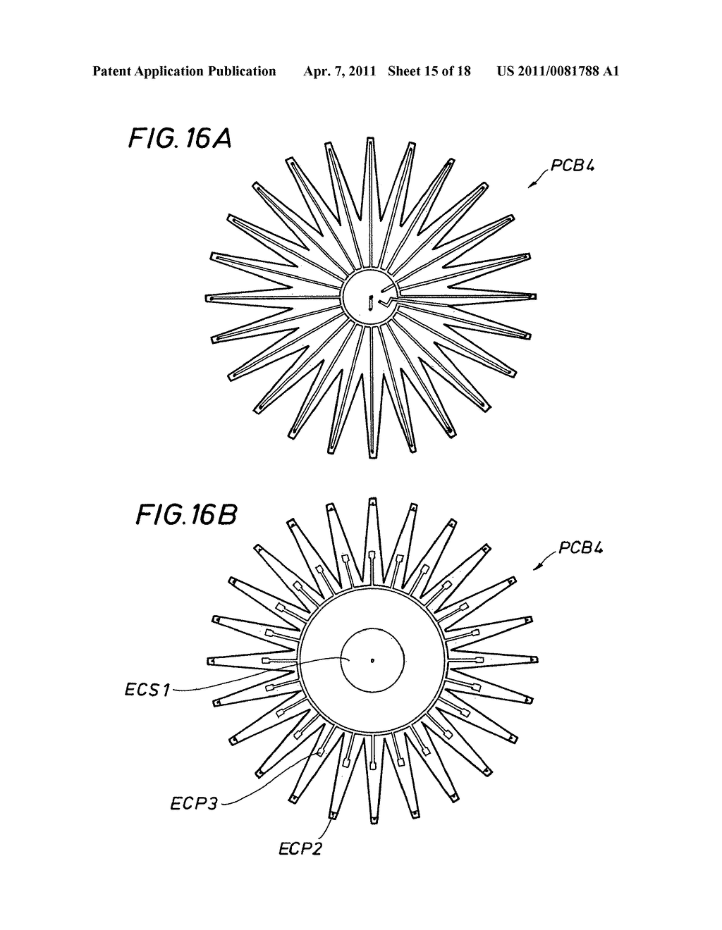 Multi-contact universally jointed power and/or signal connector devices constructed utilizing deformed printed circuit boards - diagram, schematic, and image 16