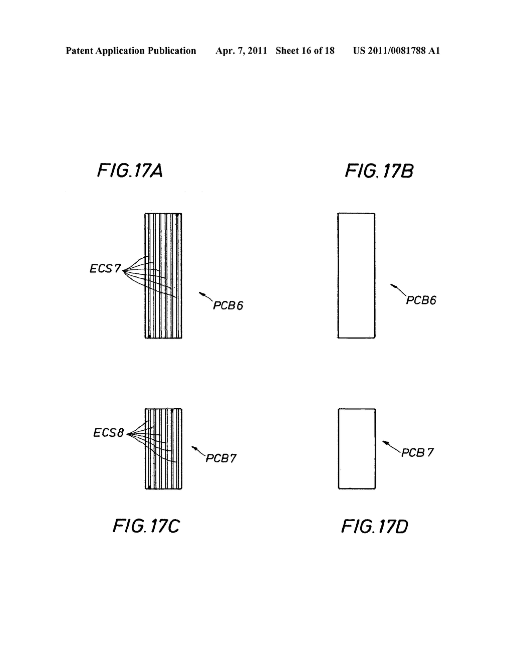 Multi-contact universally jointed power and/or signal connector devices constructed utilizing deformed printed circuit boards - diagram, schematic, and image 17