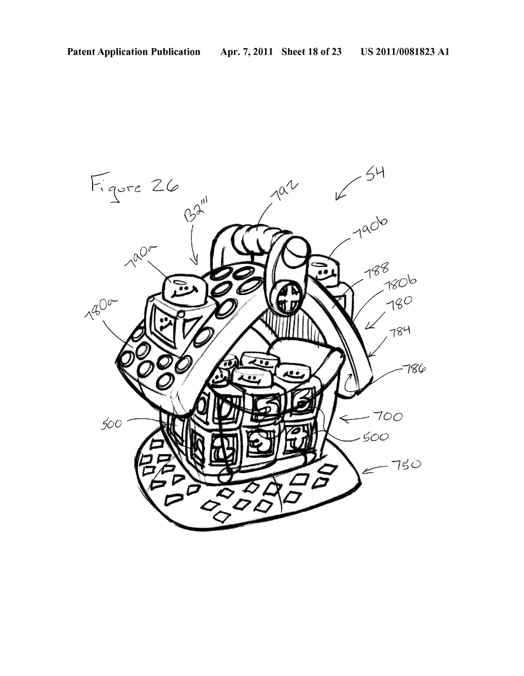 Storage Device for Toy Building Components - diagram, schematic, and image 19