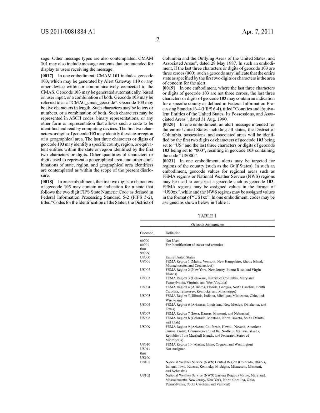 Systems and Methods for Identifying a Geographical Area in a Commercial Mobile Alert Service Message - diagram, schematic, and image 10