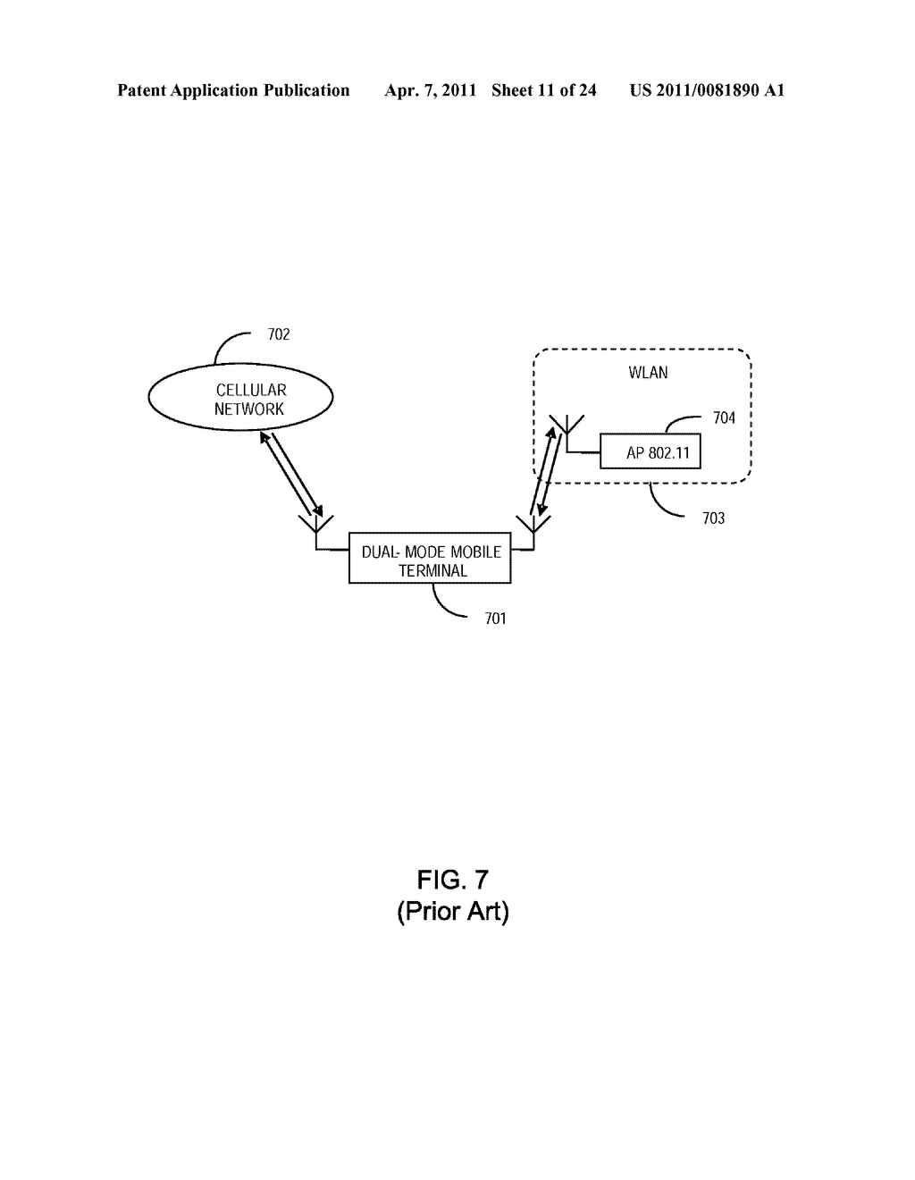 SYSTEM AND METHOD PROVIDING INTEROPERABILITY BETWEEN CELLULAR AND OTHER WIRELESS SYSTEMS - diagram, schematic, and image 12