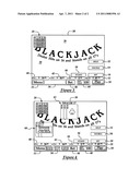 SYSTEM AND METHOD FOR SIMULATING THE OUTCOME OF AN ELECTRONIC BINGO GAME AS A BLACKJACK GAME diagram and image