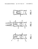 Multi-purpose spring-loaded divot repair tool diagram and image