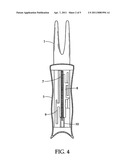 Multi-purpose spring-loaded divot repair tool diagram and image