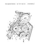 BELT DRIVE SYSTEM ASSEMBLY AND TENSION APPARATUS diagram and image