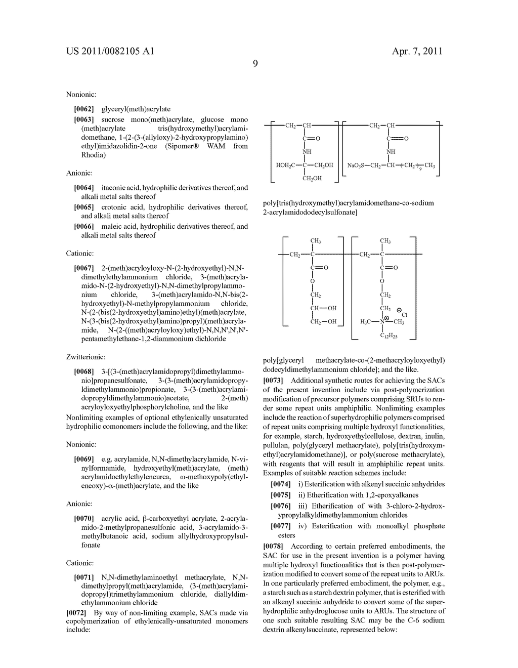 COMPOSITIONS COMPRISING SUPERHYDROPHILIC AMPHIPHILIC COPOLYMERS AND METHODS OF USE THEREOF - diagram, schematic, and image 11