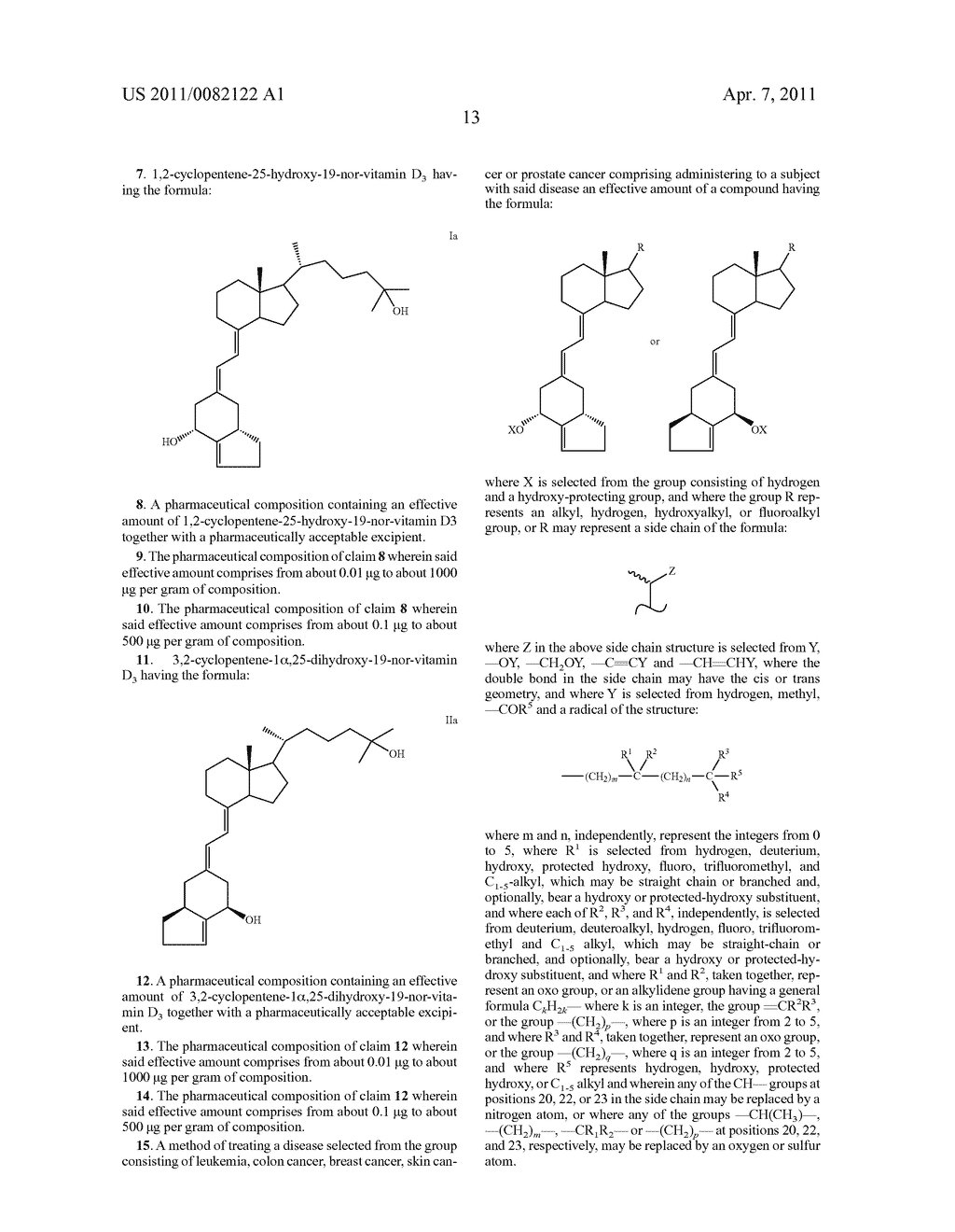 19-Nor-Vitamin D Analogs With 1,2- or 3,2-Cyclopentene Ring - diagram, schematic, and image 17