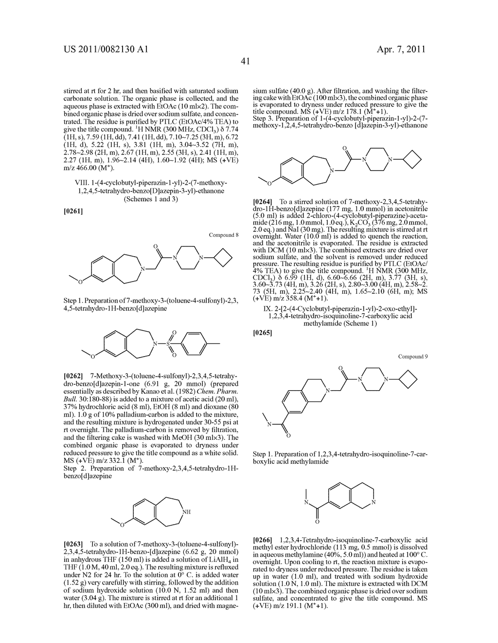 PIPERAZINYL OXOALKYL TETRAHYDROISOQUINOLINES AND RELATED ANALOGUES - diagram, schematic, and image 42