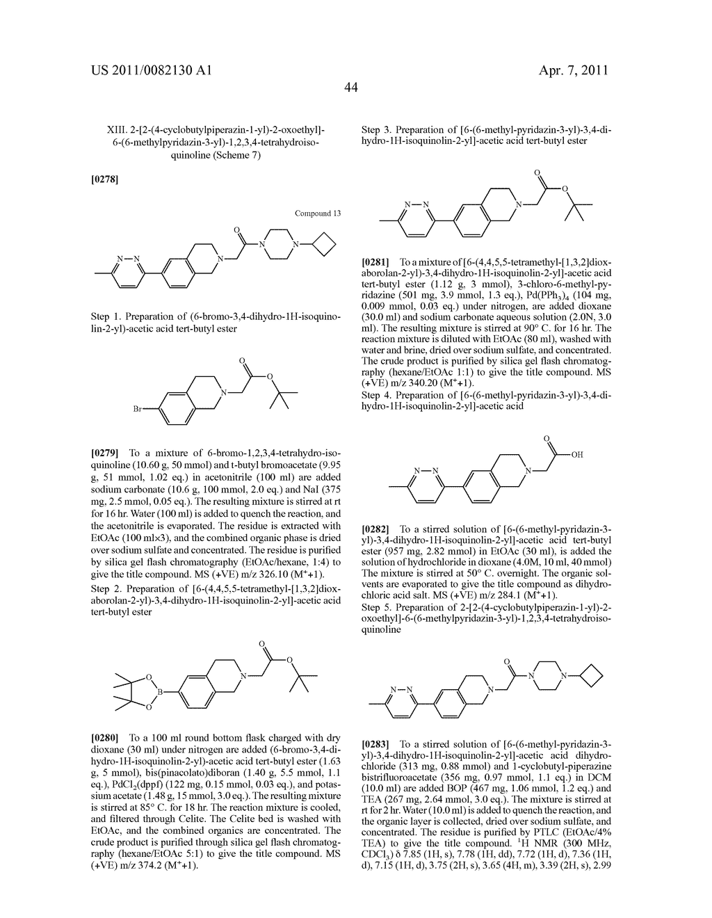 PIPERAZINYL OXOALKYL TETRAHYDROISOQUINOLINES AND RELATED ANALOGUES - diagram, schematic, and image 45