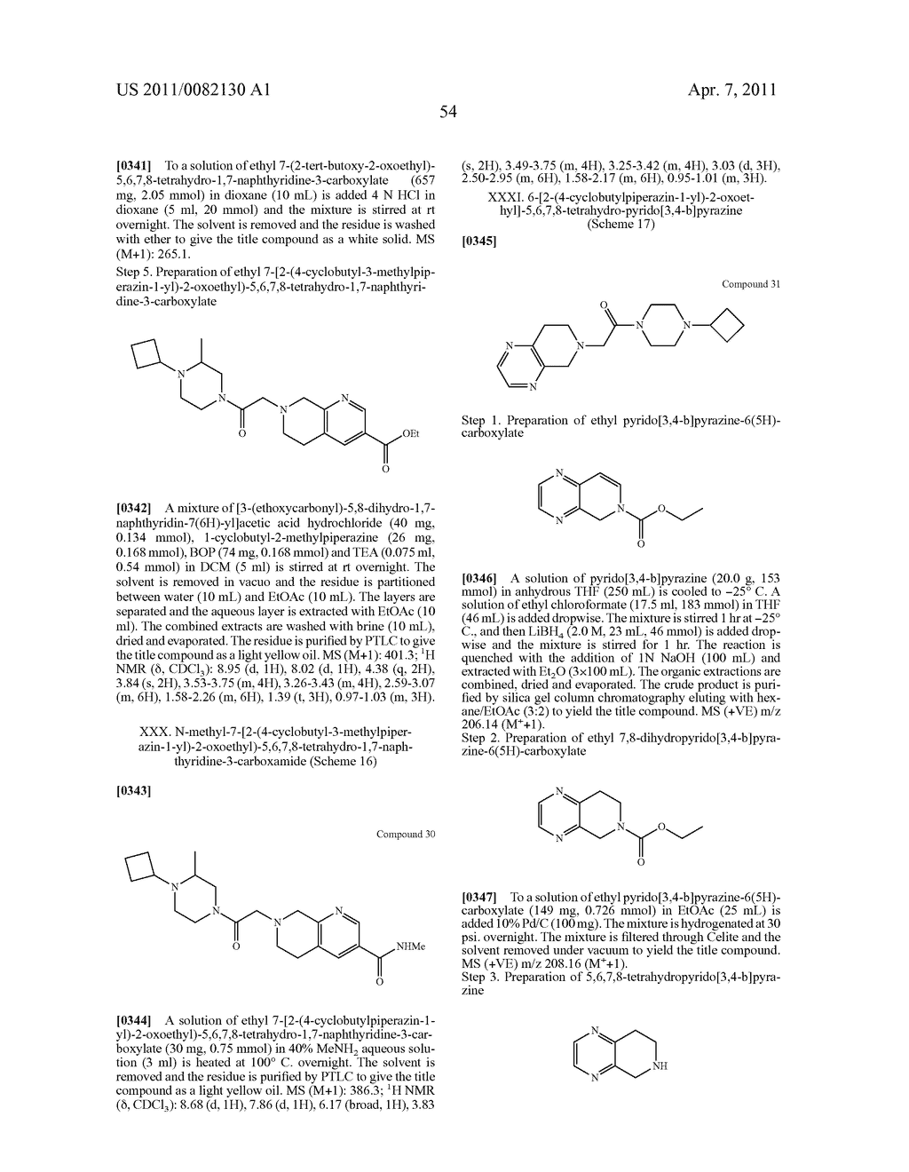 PIPERAZINYL OXOALKYL TETRAHYDROISOQUINOLINES AND RELATED ANALOGUES - diagram, schematic, and image 55