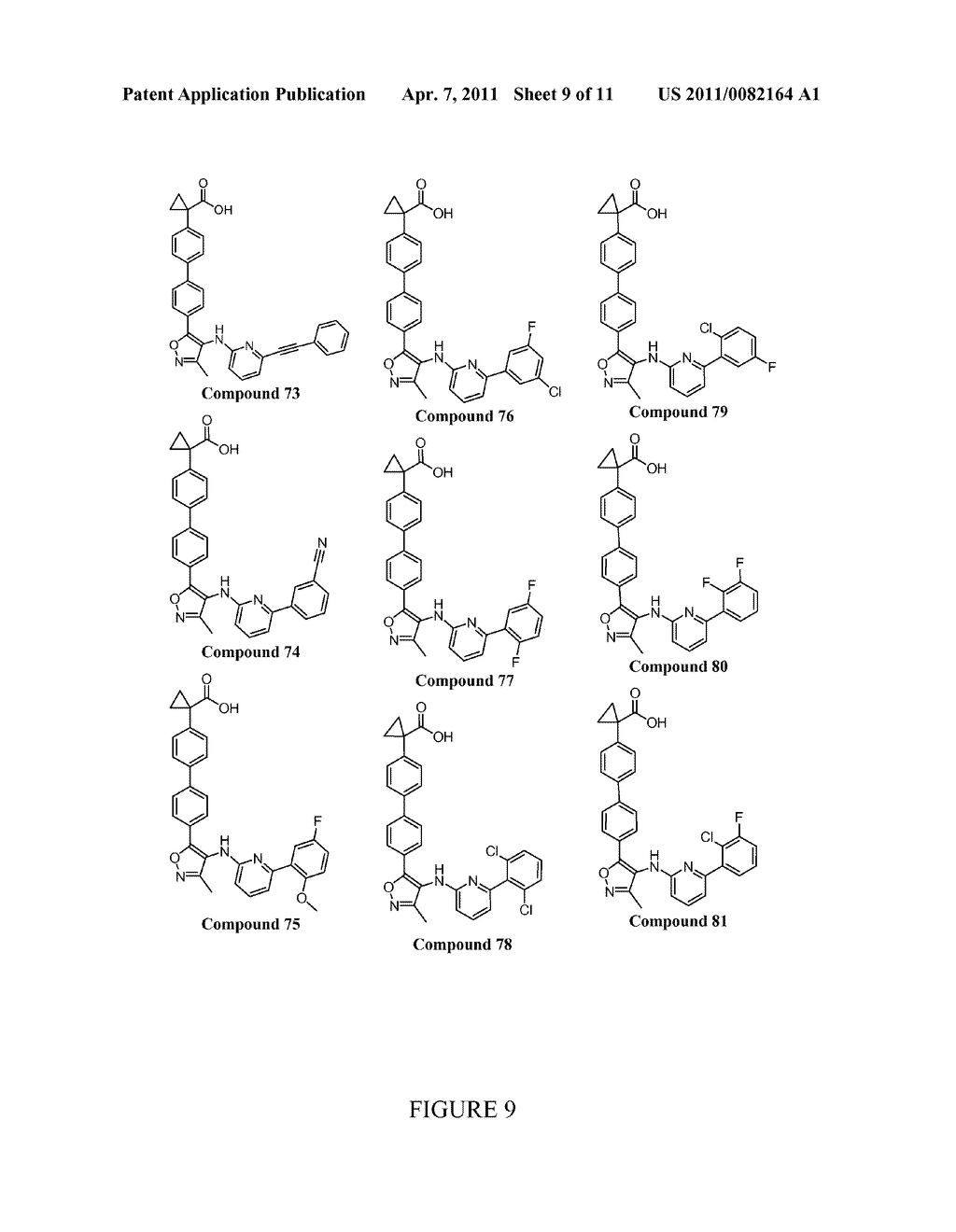 POLYCYCLIC COMPOUNDS AS LYSOPHOSPHATIDIC ACID RECEPTOR ANTAGONISTS - diagram, schematic, and image 10