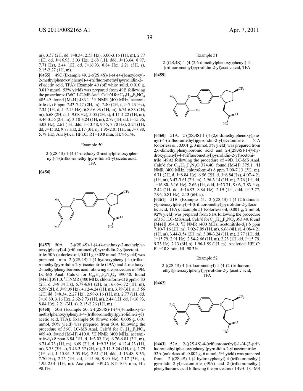 PYRROLIDINE GPR40 MODULATORS - diagram, schematic, and image 40