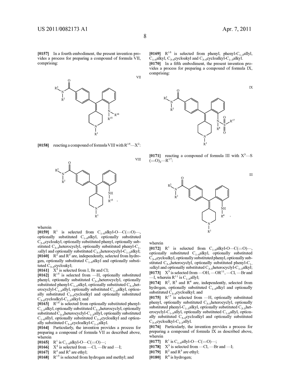 DIARYLMETHYLIDENE PIPERIDINE DERIVATIVES, PREPARATIONS THEREOF AND USES THEREOF - diagram, schematic, and image 09