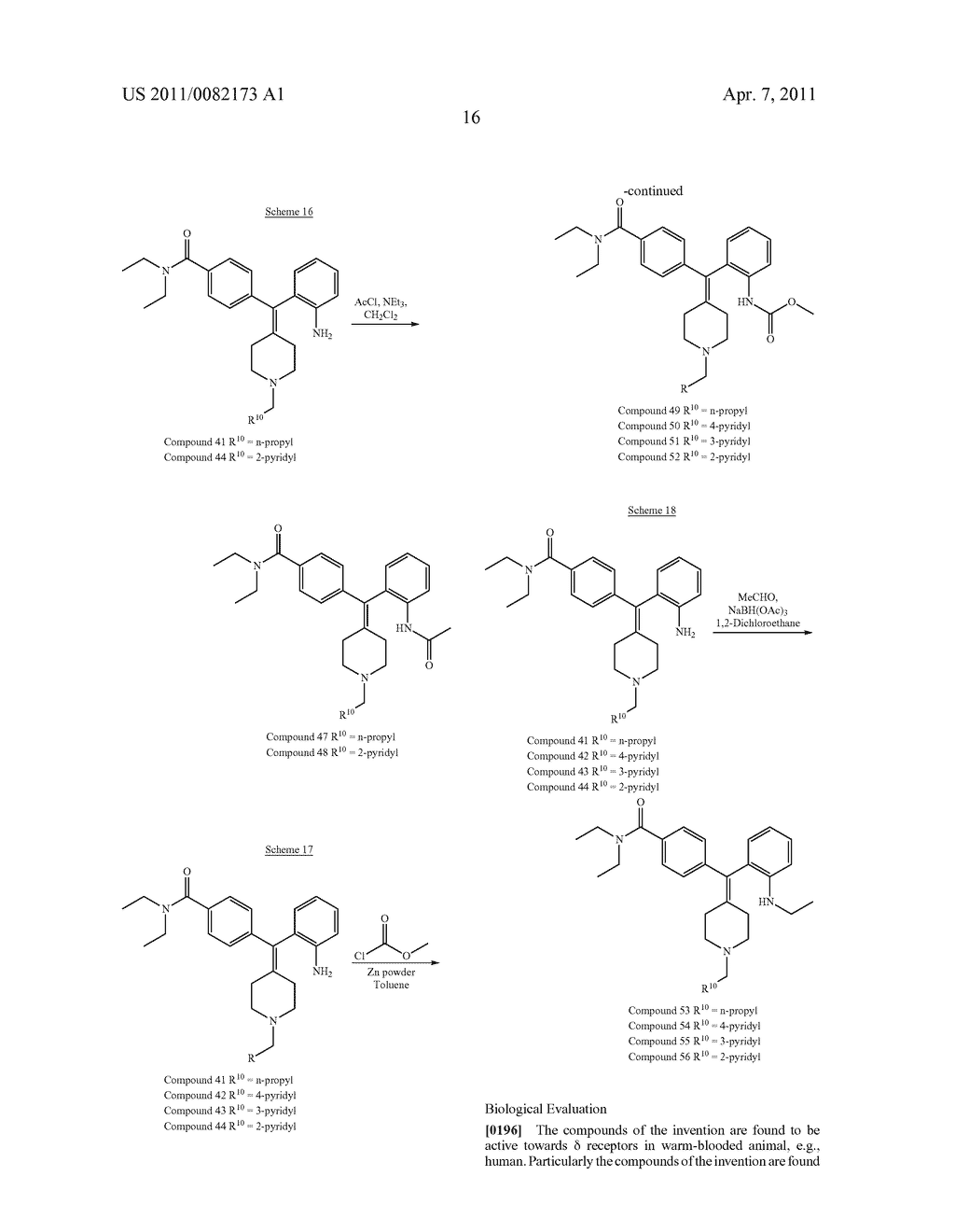 DIARYLMETHYLIDENE PIPERIDINE DERIVATIVES, PREPARATIONS THEREOF AND USES THEREOF - diagram, schematic, and image 17