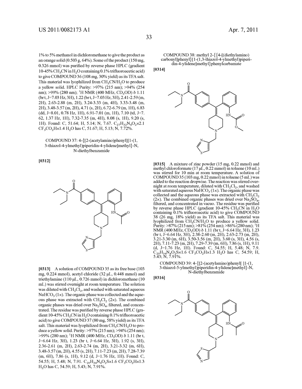 DIARYLMETHYLIDENE PIPERIDINE DERIVATIVES, PREPARATIONS THEREOF AND USES THEREOF - diagram, schematic, and image 34