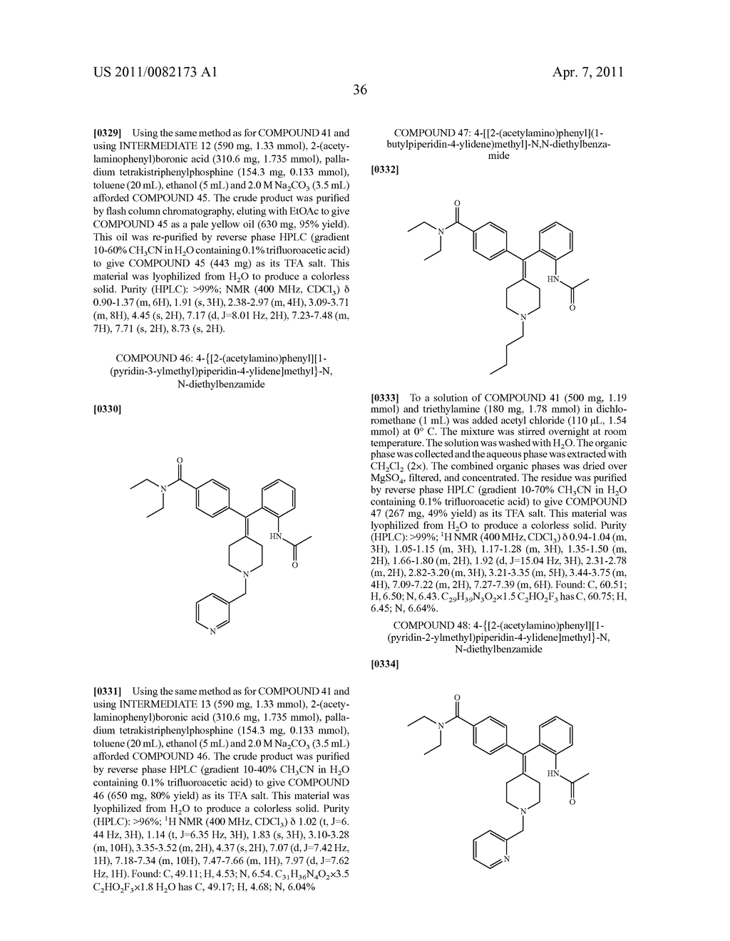 DIARYLMETHYLIDENE PIPERIDINE DERIVATIVES, PREPARATIONS THEREOF AND USES THEREOF - diagram, schematic, and image 37