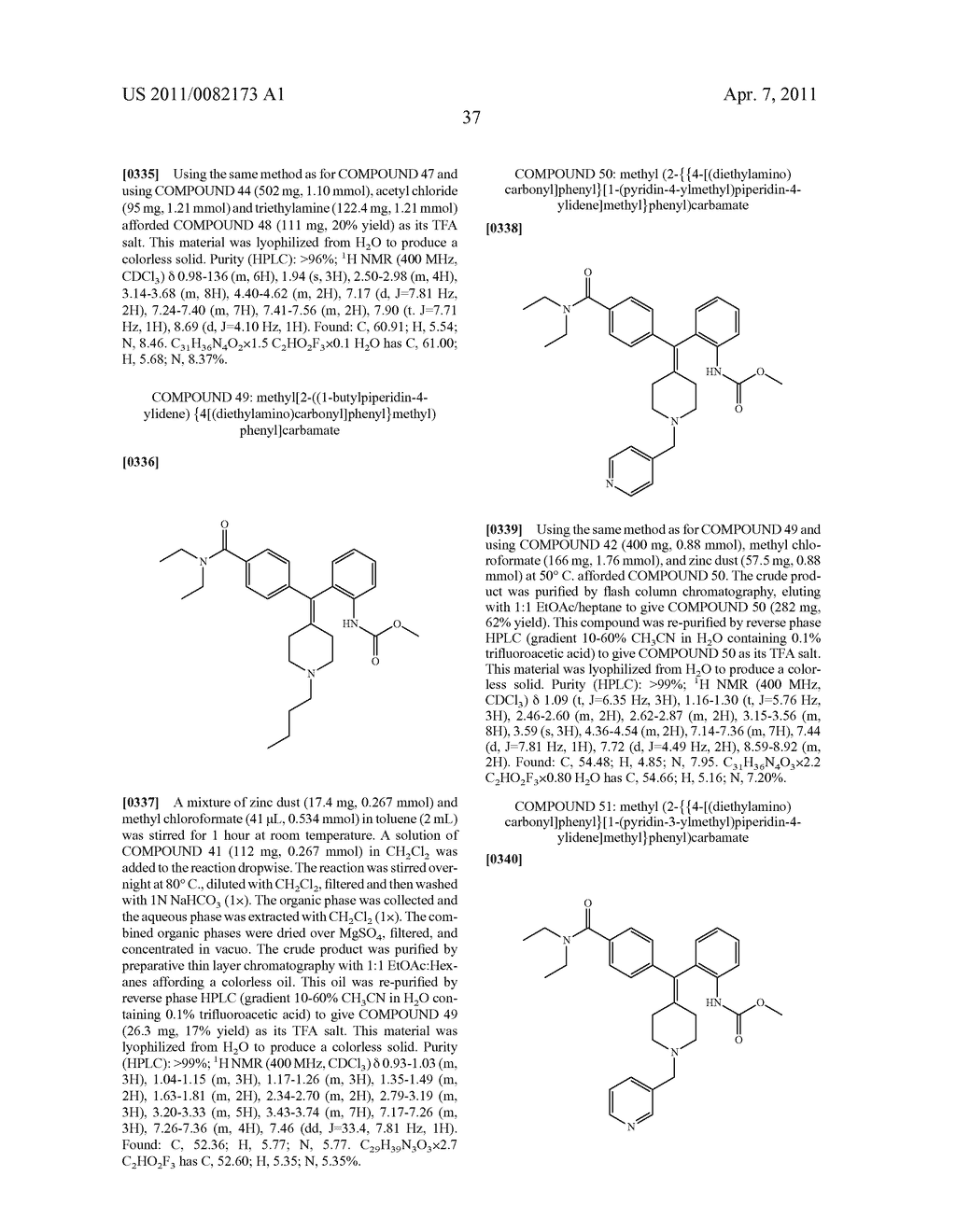 DIARYLMETHYLIDENE PIPERIDINE DERIVATIVES, PREPARATIONS THEREOF AND USES THEREOF - diagram, schematic, and image 38