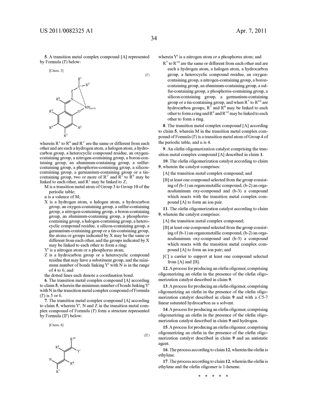 TRANSITION METAL COMPLEX COMPOUNDS, OLEFIN OLIGOMERIZATION CATALYSTS INCLUDING THE COMPOUNDS, AND PROCESSES FOR PRODUCING OLEFIN OLIGOMERS USING THE CATALYSTS - diagram, schematic, and image 46