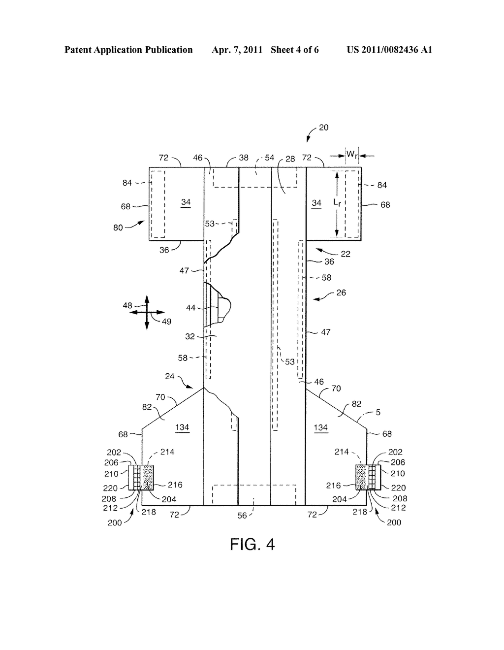 Disposable Absorbent Article With Disposal Tab - diagram, schematic, and image 05