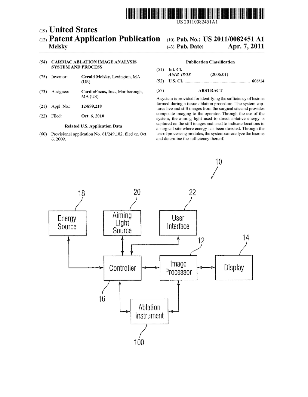 CARDIAC ABLATION IMAGE ANALYSIS SYSTEM AND PROCESS - diagram, schematic, and image 01