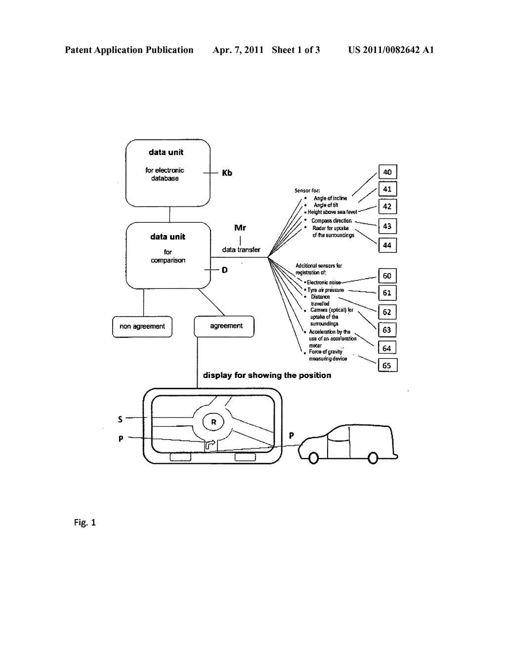 METHOD AND SYSTEM FOR THE BUILDING UP OF A ROADMAP AND FOR THE DETERMINATION OF THE POSITION OF A VEHICLE - diagram, schematic, and image 02