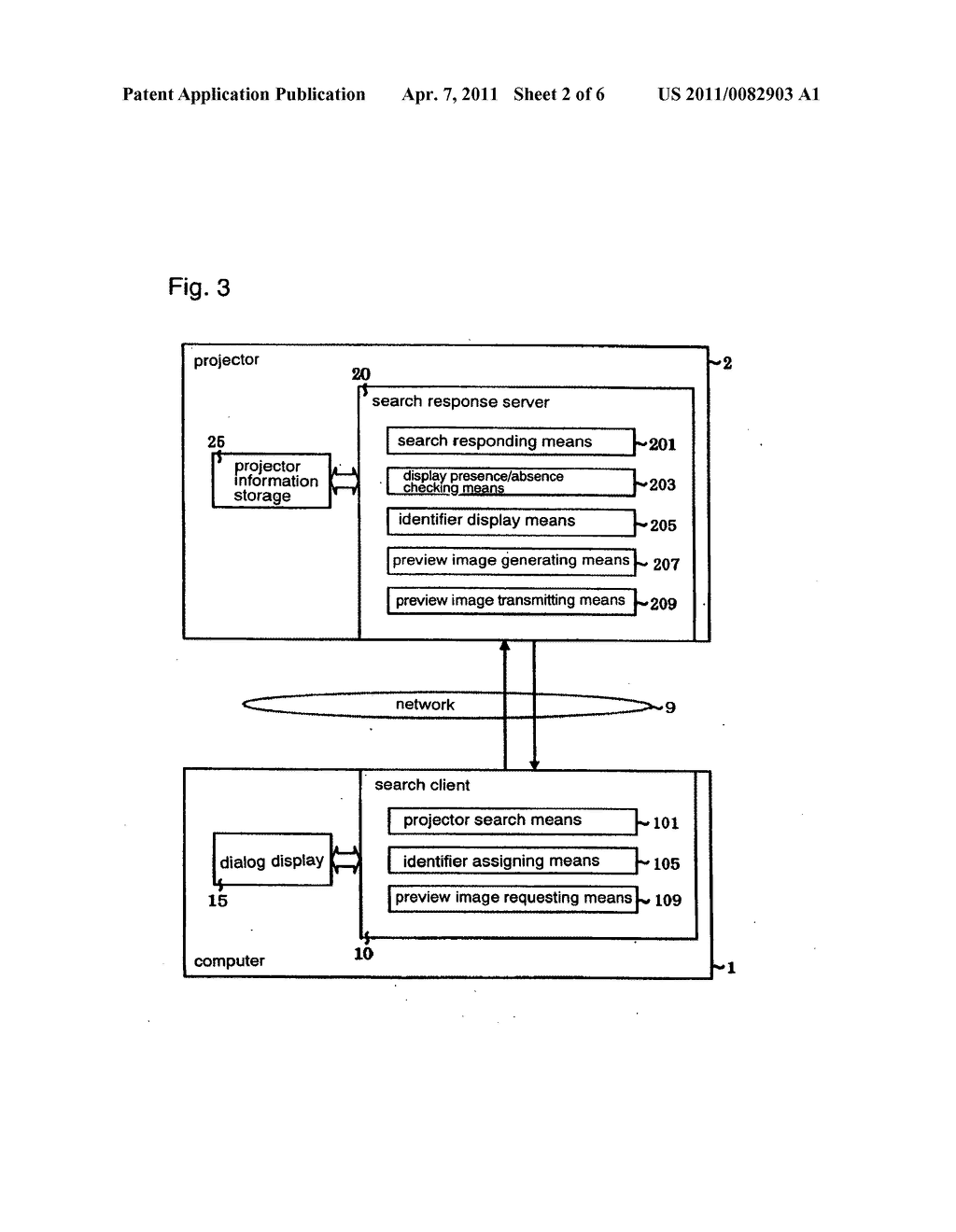 PROJECTOR SELECTION SYSTEM, PROJECTOR SELECTION METHOD, AND PROGRAM FOR IMPLEMENTING THE SYSTEM AND METHOD - diagram, schematic, and image 03