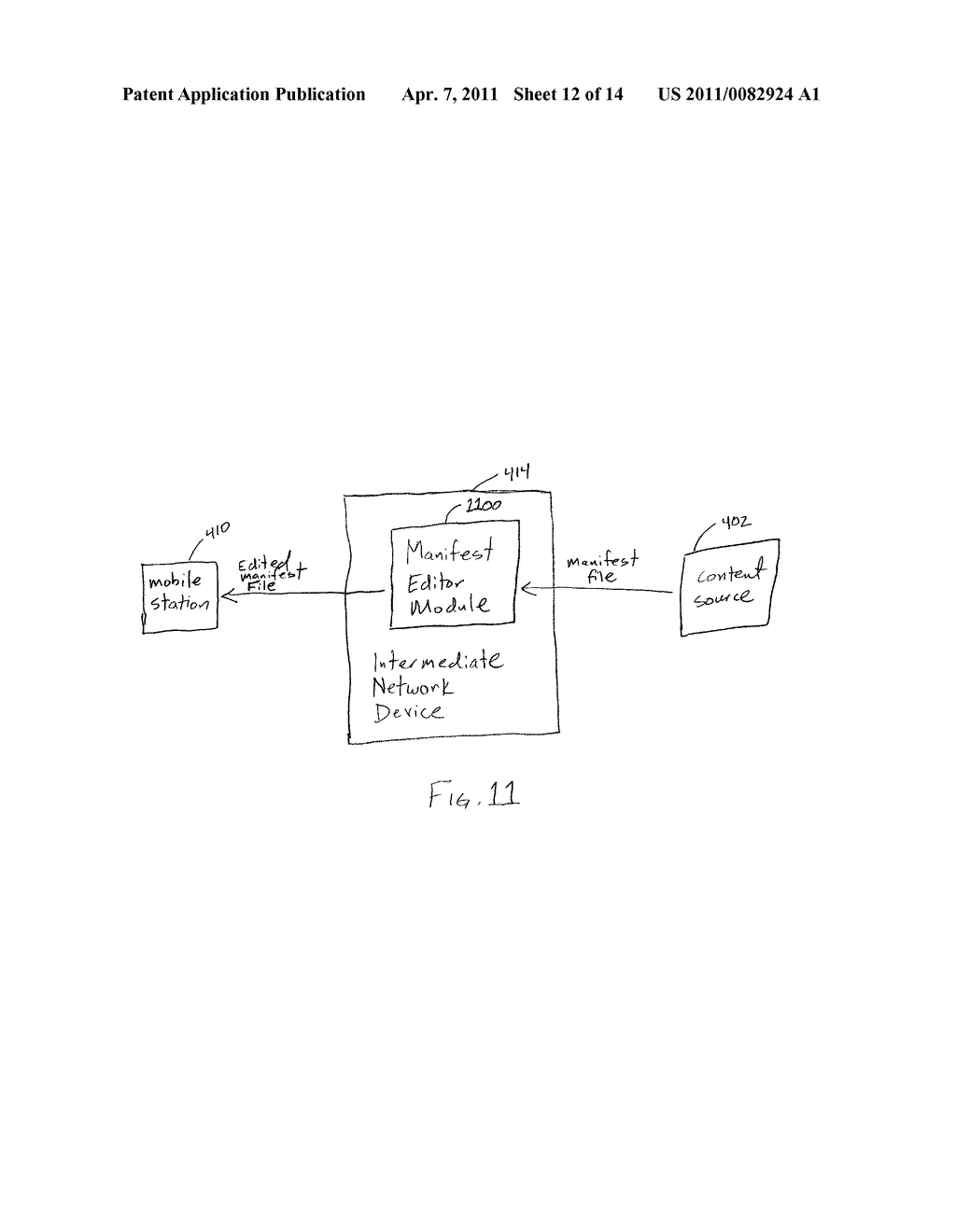 MANAGING NETWORK TRAFFIC BY EDITING A MANIFEST FILE - diagram, schematic, and image 13