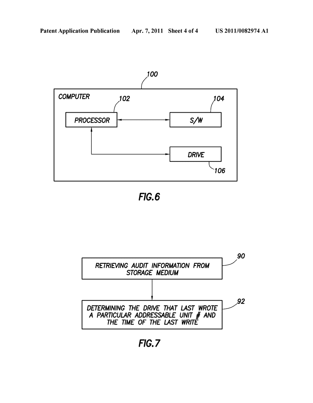 SYSTEM AND METHOD FOR WRITING DATA AND A TIME VALUE TO AN ADDRESSABLE UNIT OF A REMOVABLE STORAGE MEDIUM - diagram, schematic, and image 05