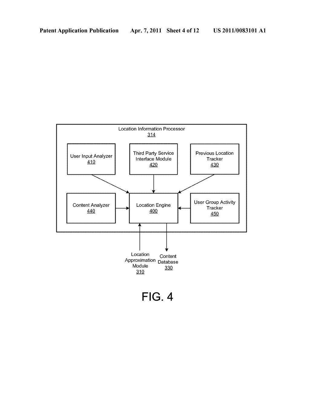 Sharing of Location-Based Content Item in Social Networking Service - diagram, schematic, and image 05