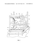 Safety hatch having rail mounting system diagram and image