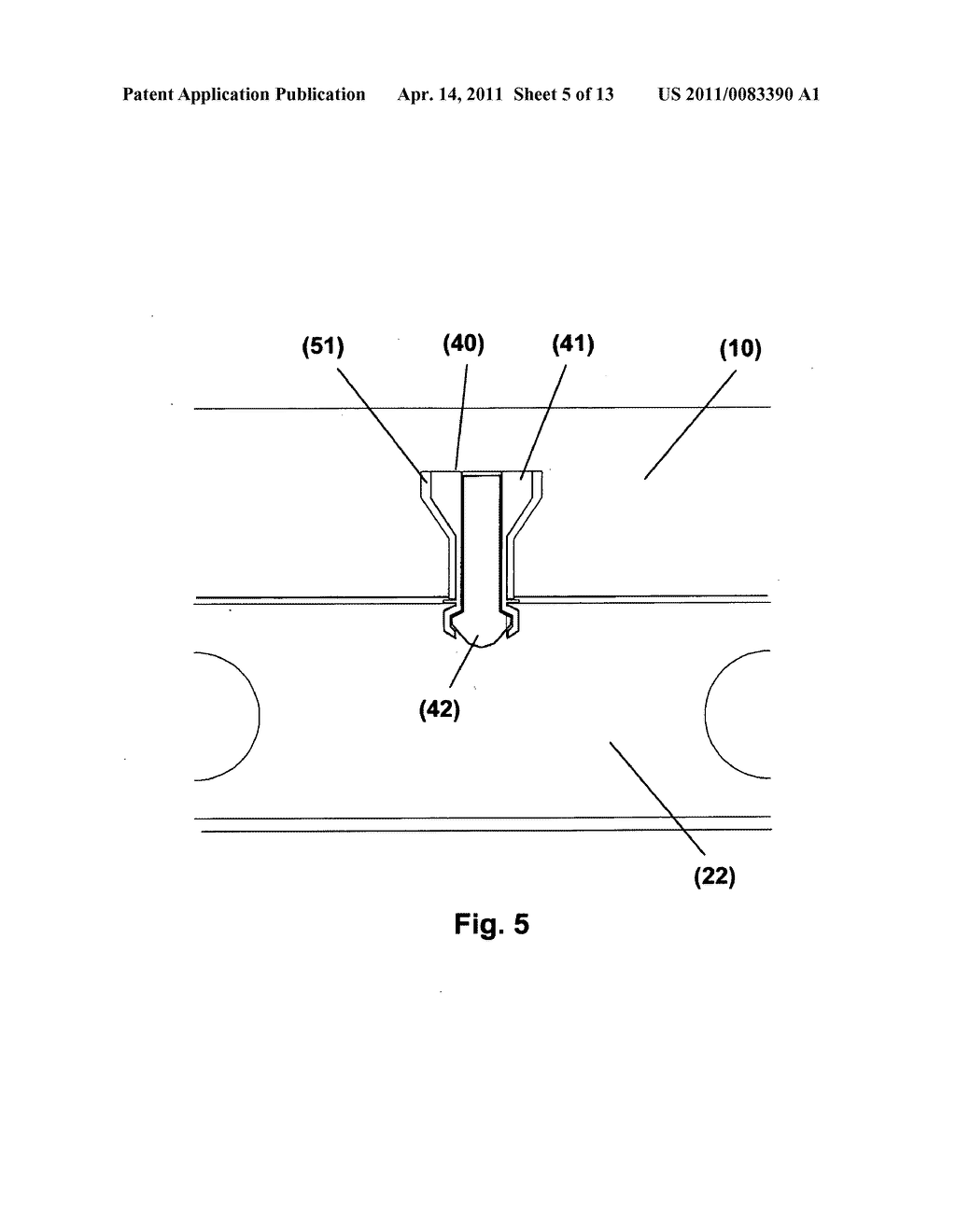 Fastener for lightweight concrete panel and panel assembly - diagram, schematic, and image 06