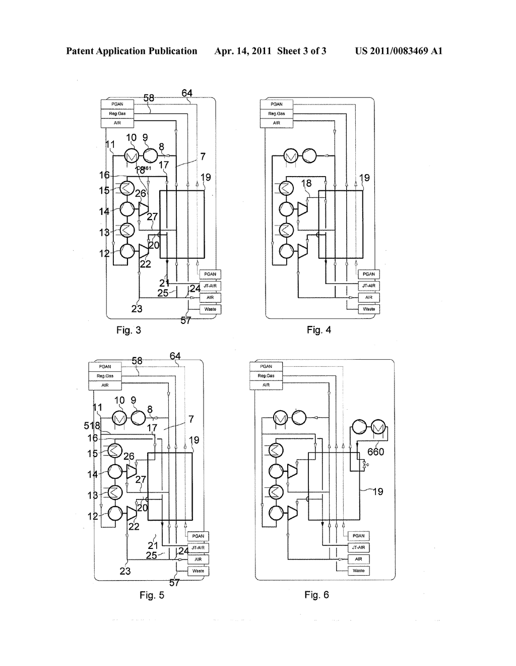 Process and Device for Obtaining Liquid Nitrogen by Low Temperature Air Fractionation - diagram, schematic, and image 04