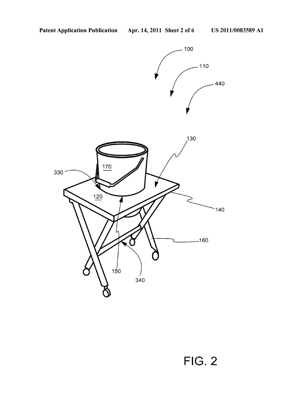 ADJUSTABLE PAIL STAND - diagram, schematic, and image 03