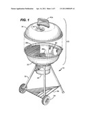 GRILL HANDLE WITH HEAT SHIELD diagram and image