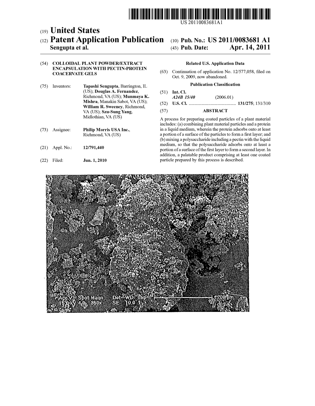 COLLOIDAL PLANT POWDER/EXTRACT ENCAPSULATION WITH PECTIN-PROTEIN COACERVATE GELS - diagram, schematic, and image 01